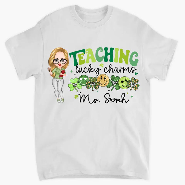 Teaching Lucky Charms - Personalized Custom T-shirt - Teacher's Day, Appreciation Gift For Teacher