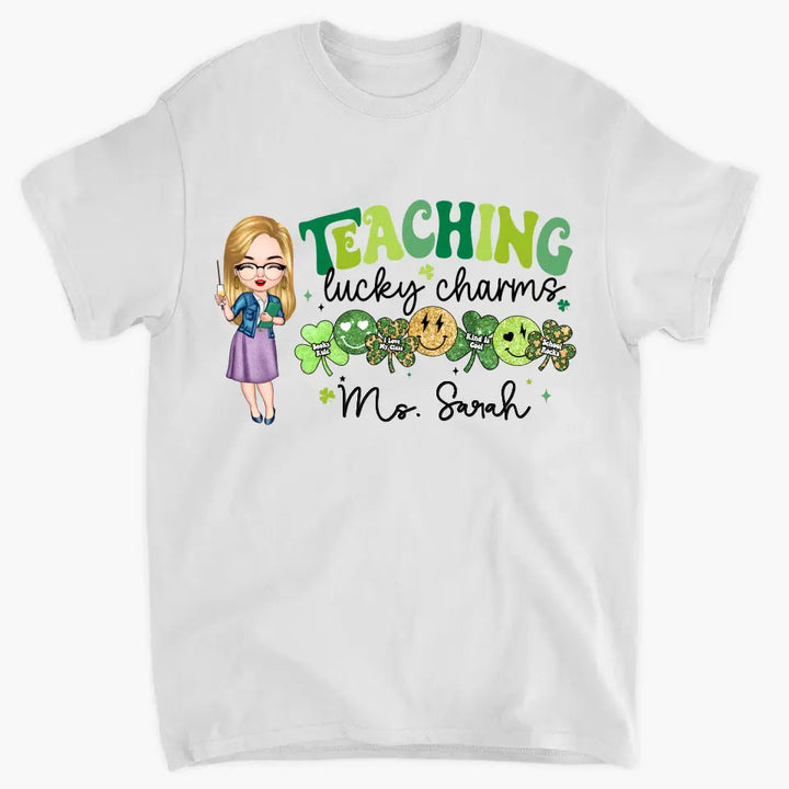 Teaching Lucky Charms - Personalized Custom T-shirt - Teacher's Day, Appreciation Gift For Teacher