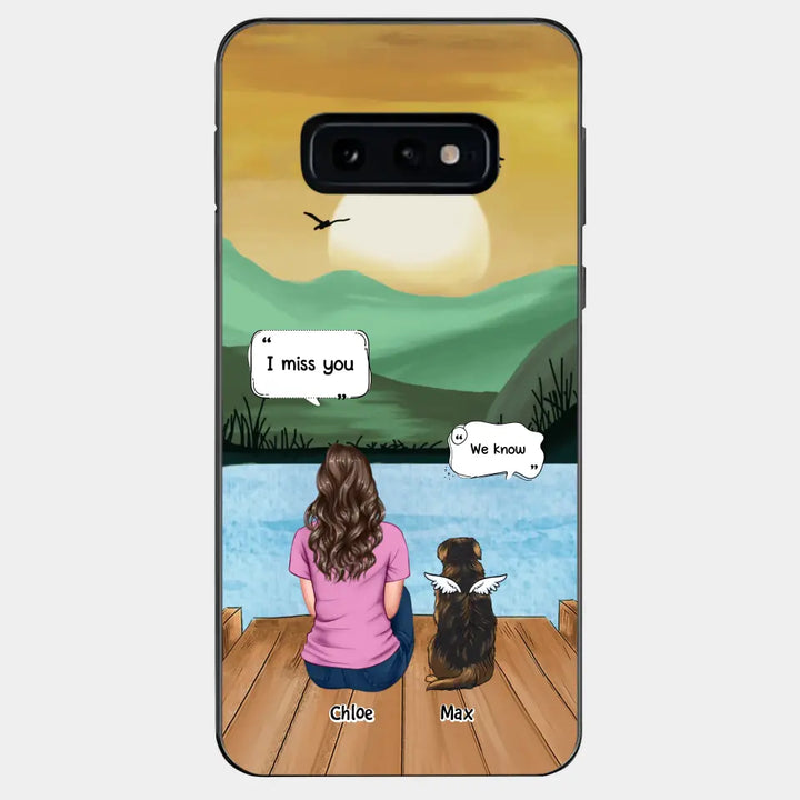 I Miss You - Personalized Custom Phone Case - Gift For Dog Owner, Dog Lover