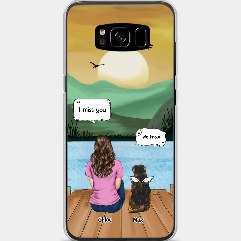 I Miss You - Personalized Custom Phone Case - Gift For Dog Owner, Dog Lover