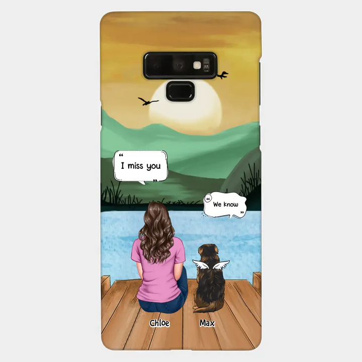 I Miss You - Personalized Custom Phone Case - Gift For Dog Owner, Dog Lover