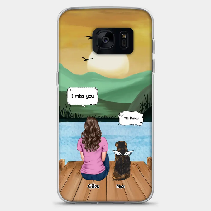 I Miss You - Personalized Custom Phone Case - Gift For Dog Owner, Dog Lover