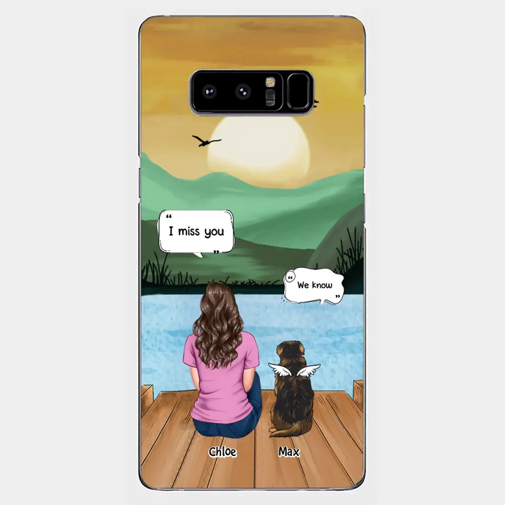 I Miss You - Personalized Custom Phone Case - Gift For Dog Owner, Dog Lover