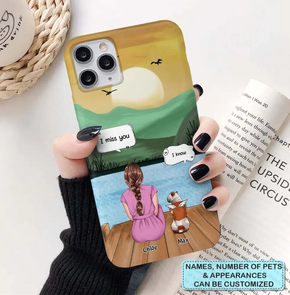 I Miss You - Personalized Custom Phone Case - Gift For Dog Owner, Dog Lover