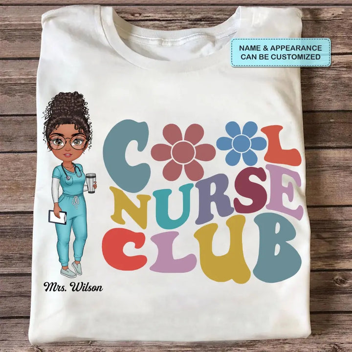 Cool Nurse Club - Personalized Custom T-shirt - Nurse's Day, Appreciation Gift For Nurse