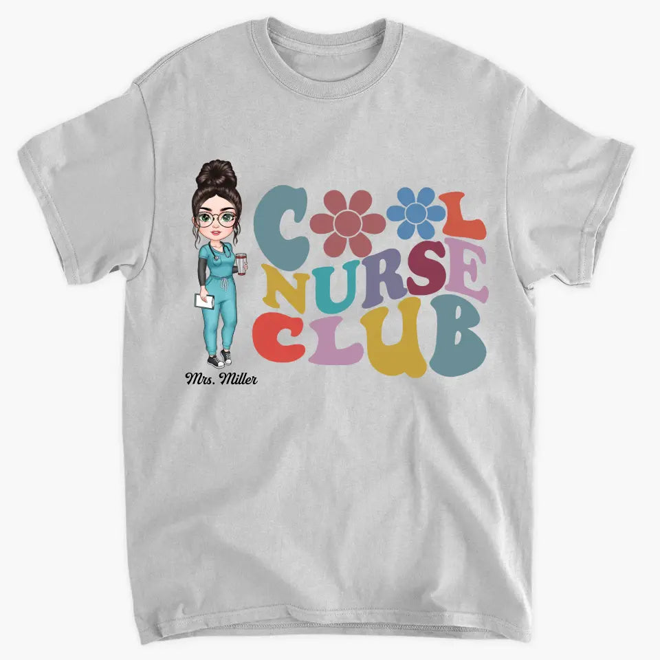 Cool Nurse Club - Personalized Custom T-shirt - Nurse's Day, Appreciation Gift For Nurse