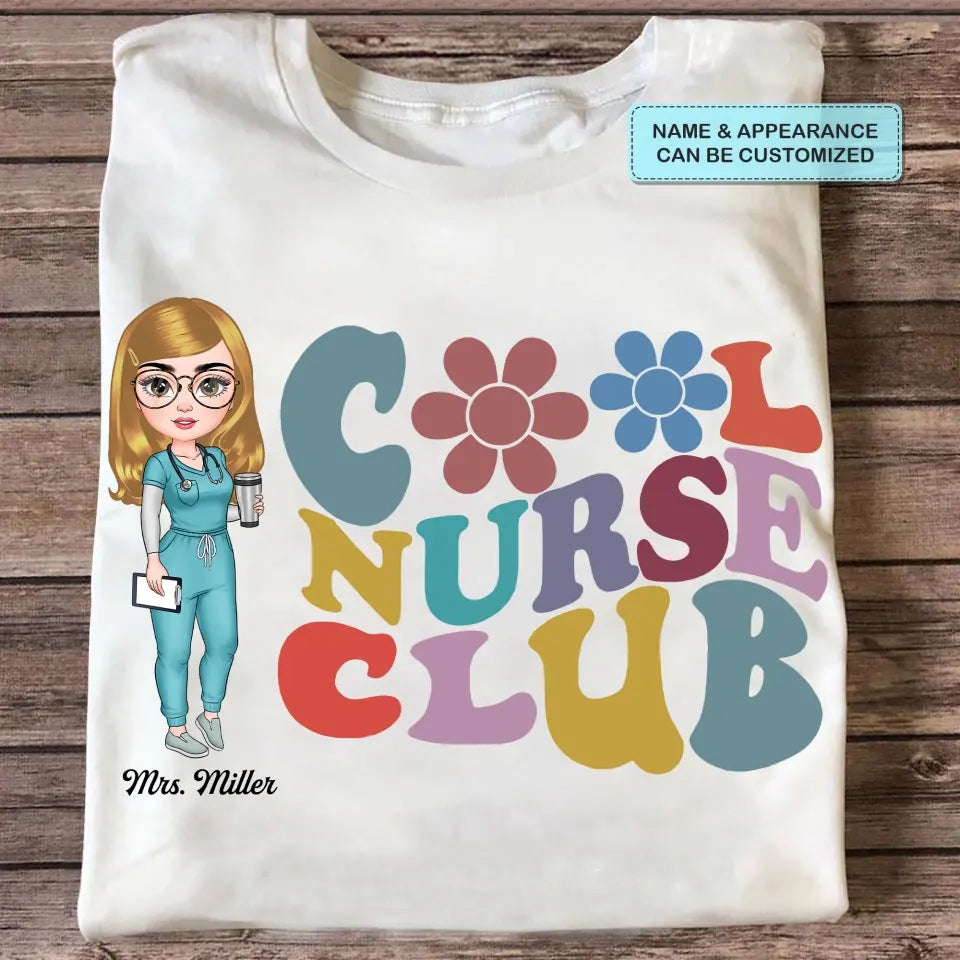 Cool Nurse Club - Personalized Custom T-shirt - Nurse's Day, Appreciation Gift For Nurse