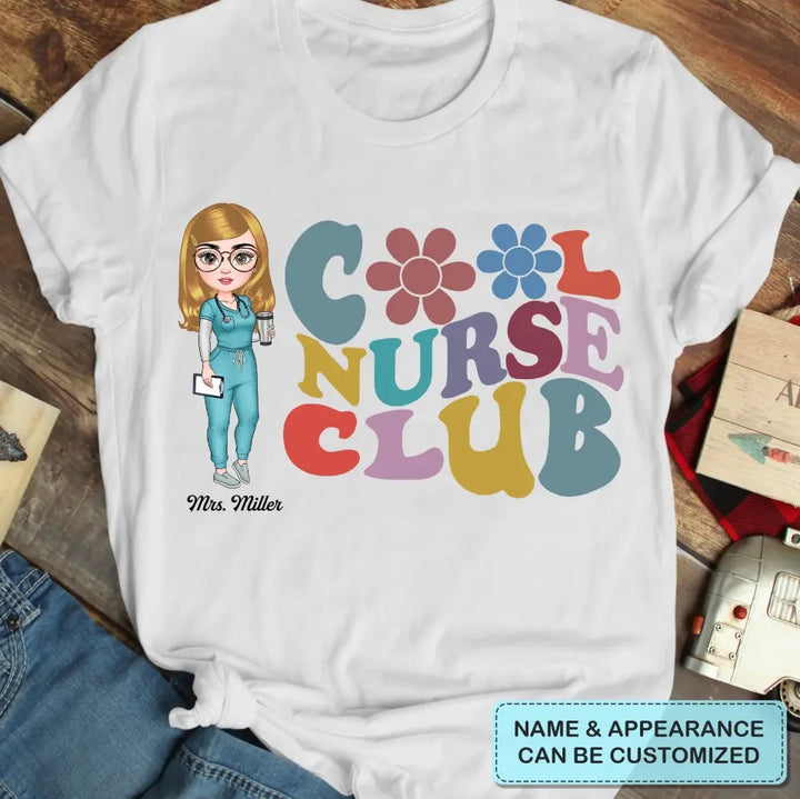 Cool Nurse Club - Personalized Custom T-shirt - Nurse's Day, Appreciation Gift For Nurse