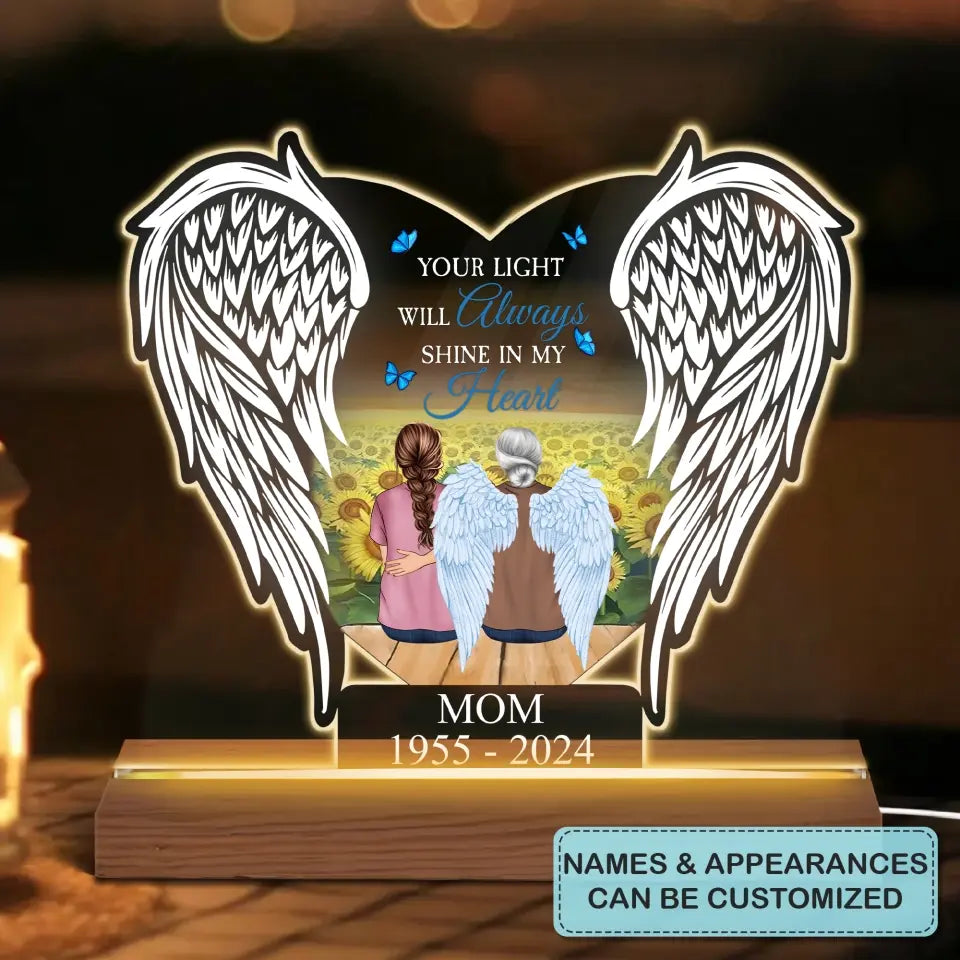 You Are Always With Me - Personalized Custom 3D LED Light - Gift For Family, Family Members