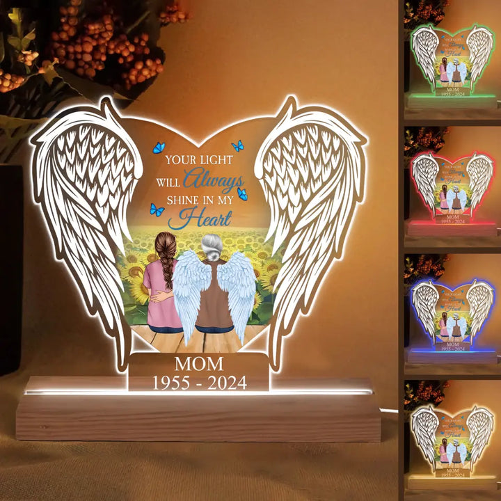 You Are Always With Me - Personalized Custom 3D LED Light - Gift For Family, Family Members