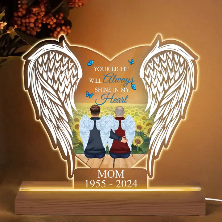 You Are Always With Me - Personalized Custom 3D LED Light - Gift For Family, Family Members