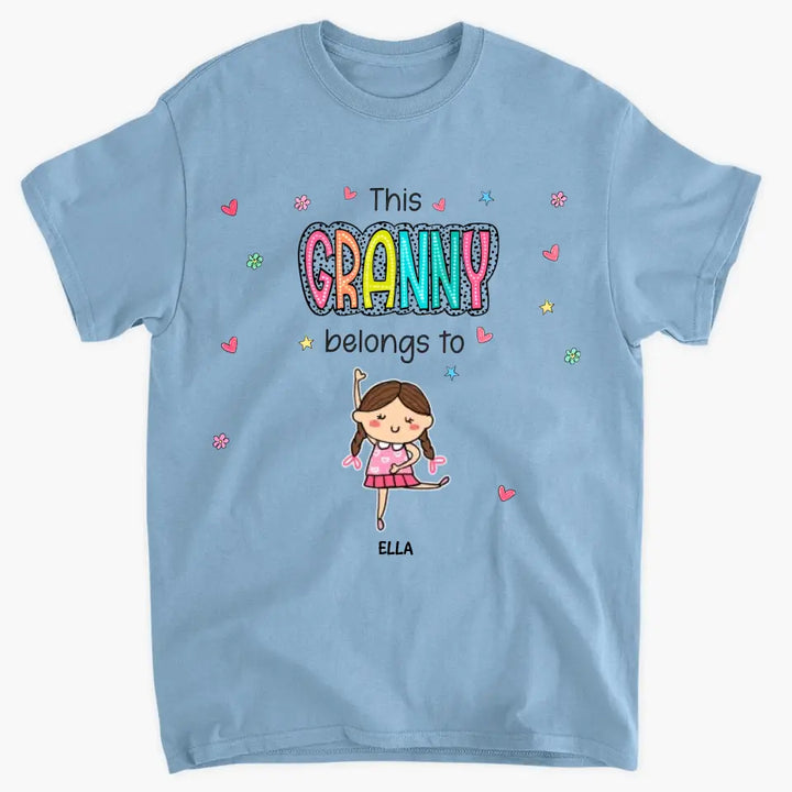 This Granny Belongs To - Personalized Custom T-shirt - Mother's Day Gift For Grandma, Family Members