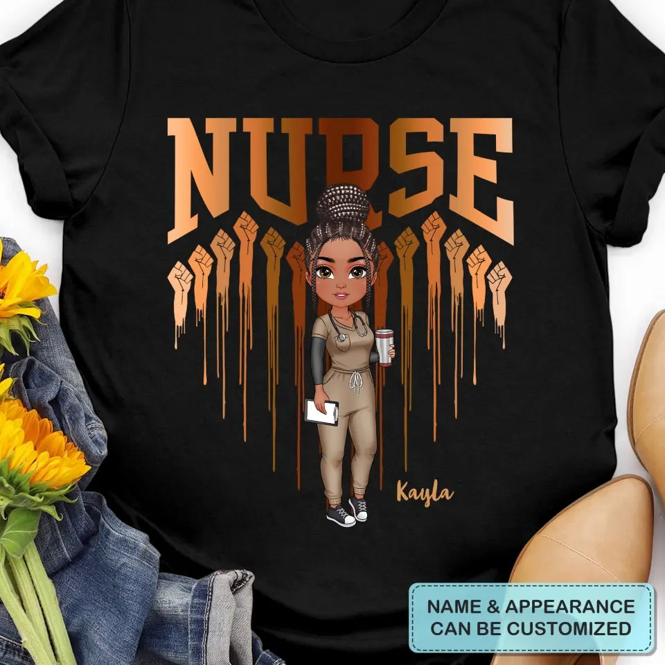 Heart Nurse Life - Personalized Custom T-shirt - Nurse's Day, Appreciation Gift For Nurse