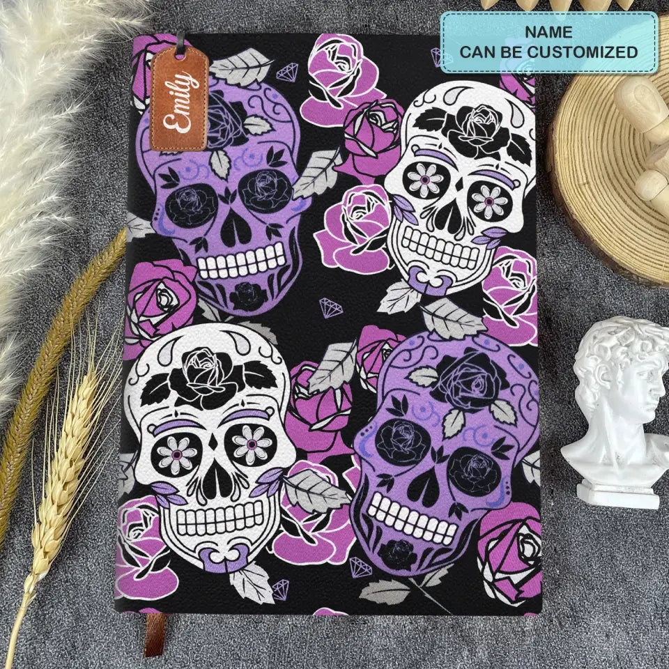 Sugar Skull - Personalized Custom Leather Journal