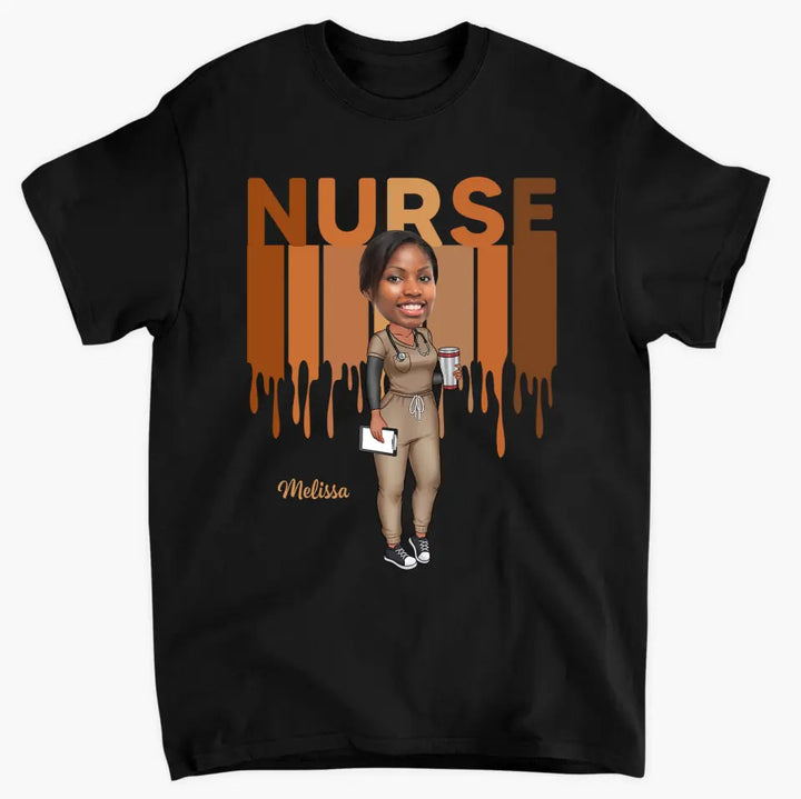 Love Nurse Life Custom Photo - Personalized Custom T-shirt - Gift For Nurses