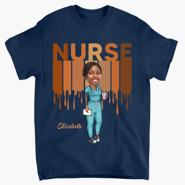 Love Nurse Life Custom Photo - Personalized Custom T-shirt - Gift For Nurses