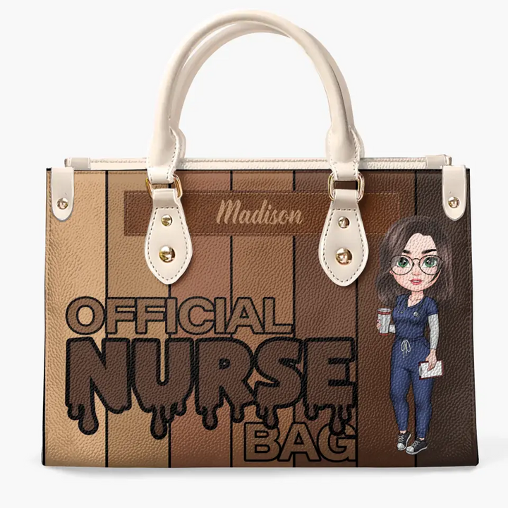 Official Nurse Bag - Personalized Custom Leather Bag - Nurse's Day, Appreciation Gift For Nurse