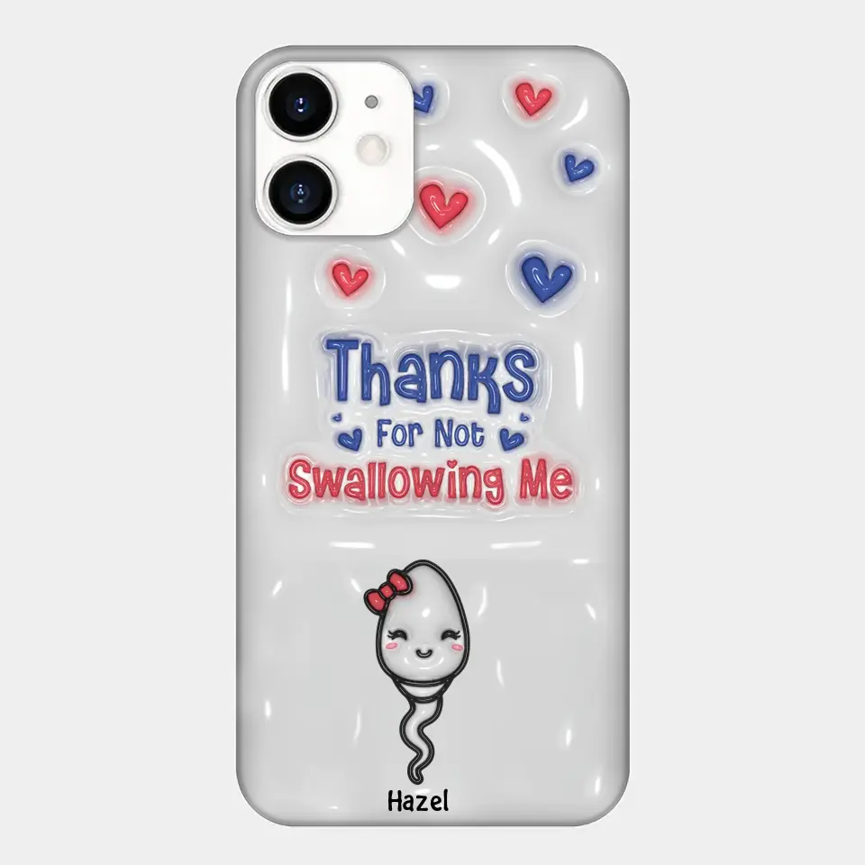 Thank For Not Swallowing Us - Personalized Custom Phone Case - Gift For Mom, Family Members