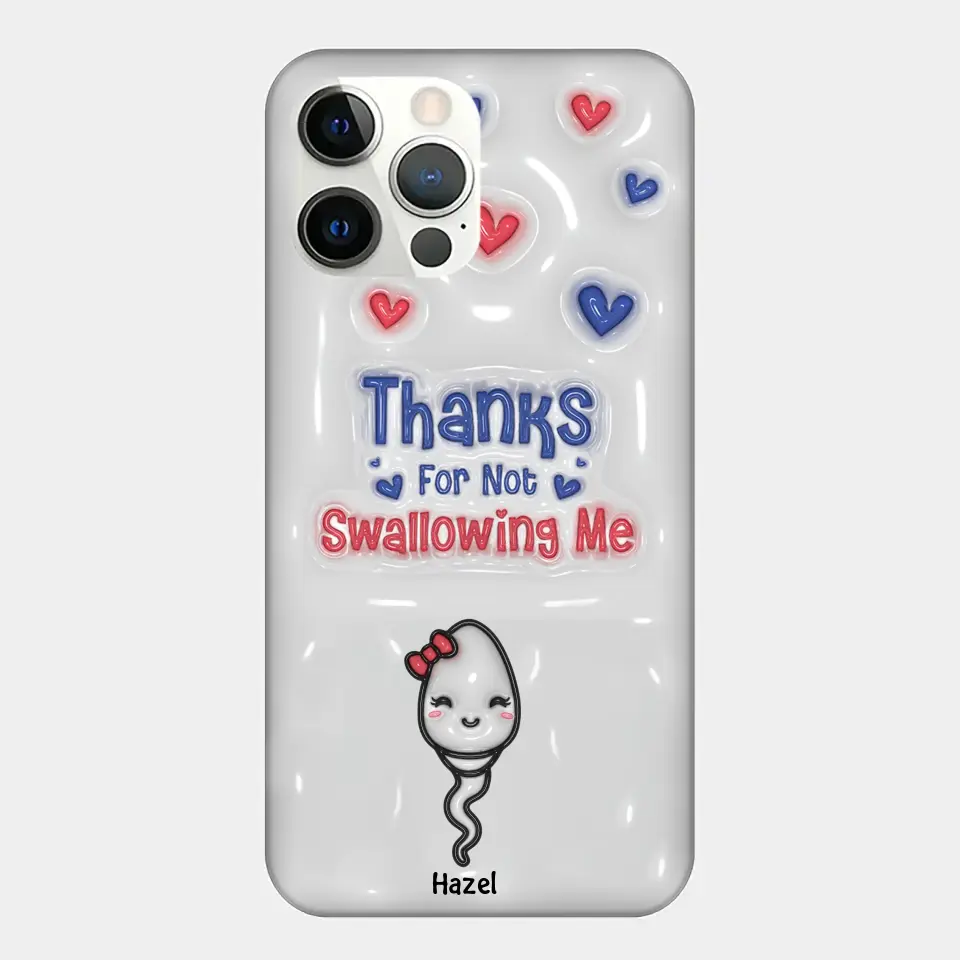 Thank For Not Swallowing Us - Personalized Custom Phone Case - Gift For Mom, Family Members