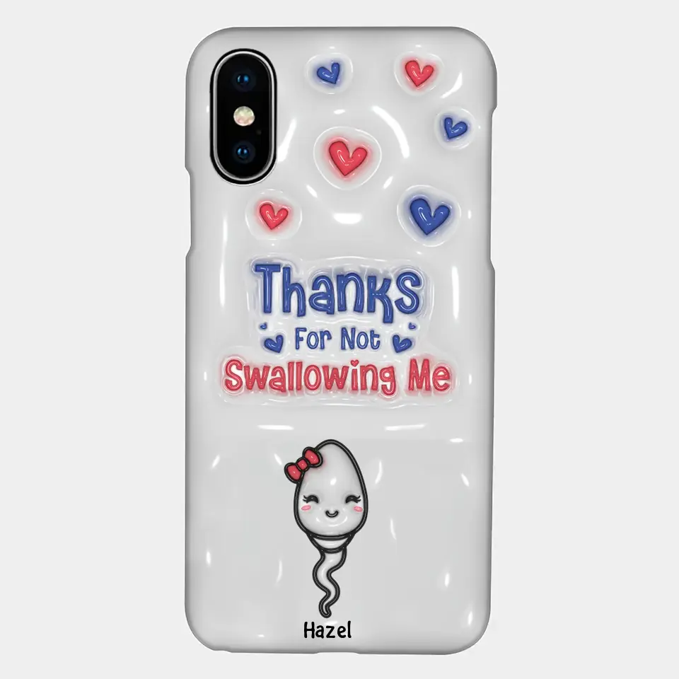 Thank For Not Swallowing Us - Personalized Custom Phone Case - Gift For Mom, Family Members