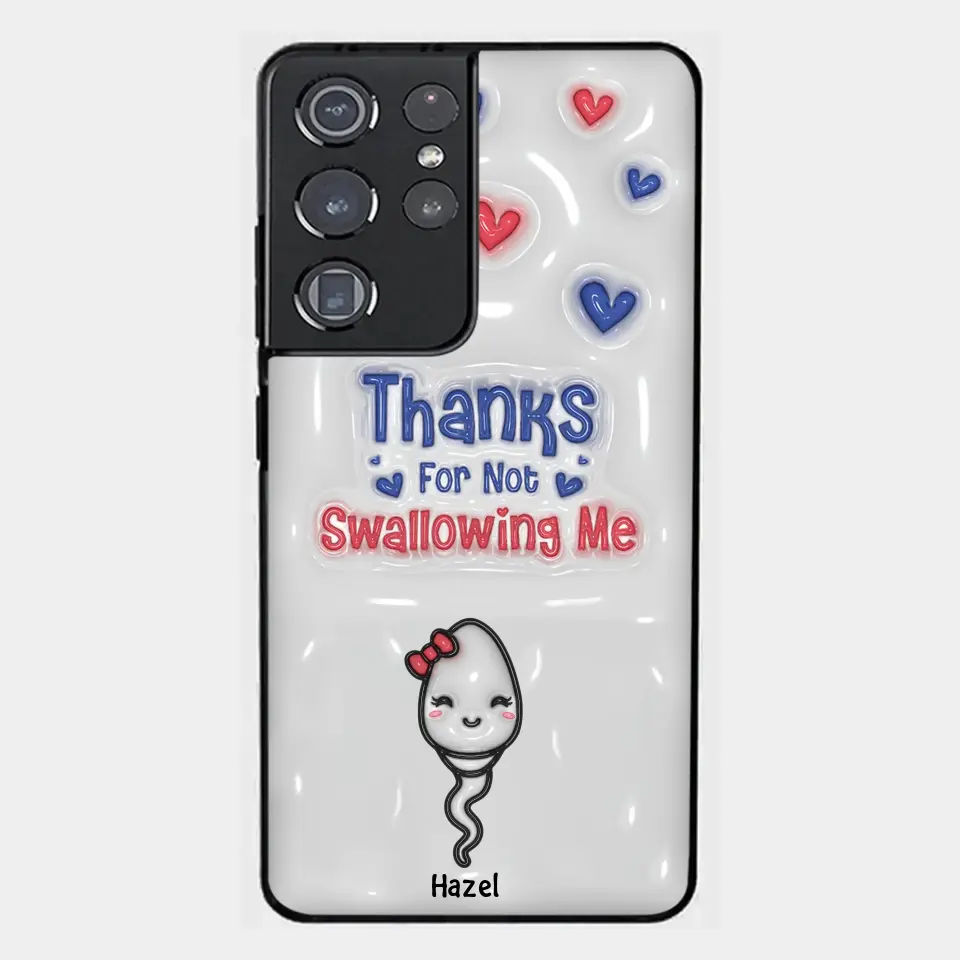 Thank For Not Swallowing Us - Personalized Custom Phone Case - Gift For Mom, Family Members