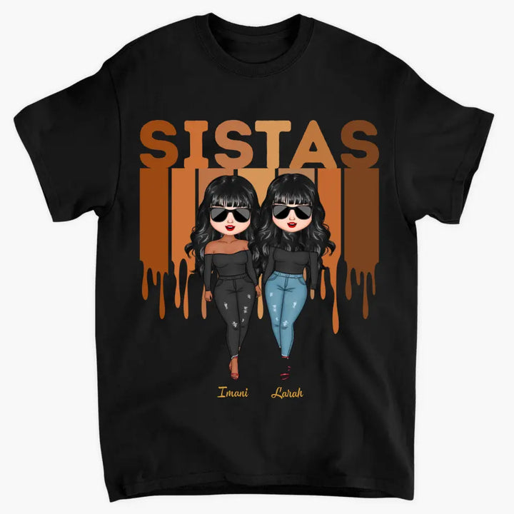 Sistas Forever - Personalized Custom T-shirt - Gift For Friends, Besties