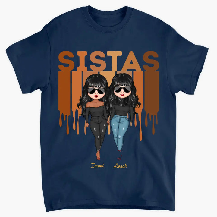 Sistas Forever - Personalized Custom T-shirt - Gift For Friends, Besties