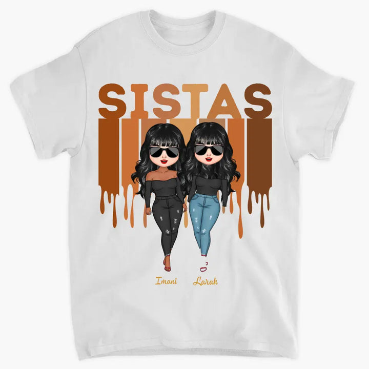 Sistas Forever - Personalized Custom T-shirt - Gift For Friends, Besties