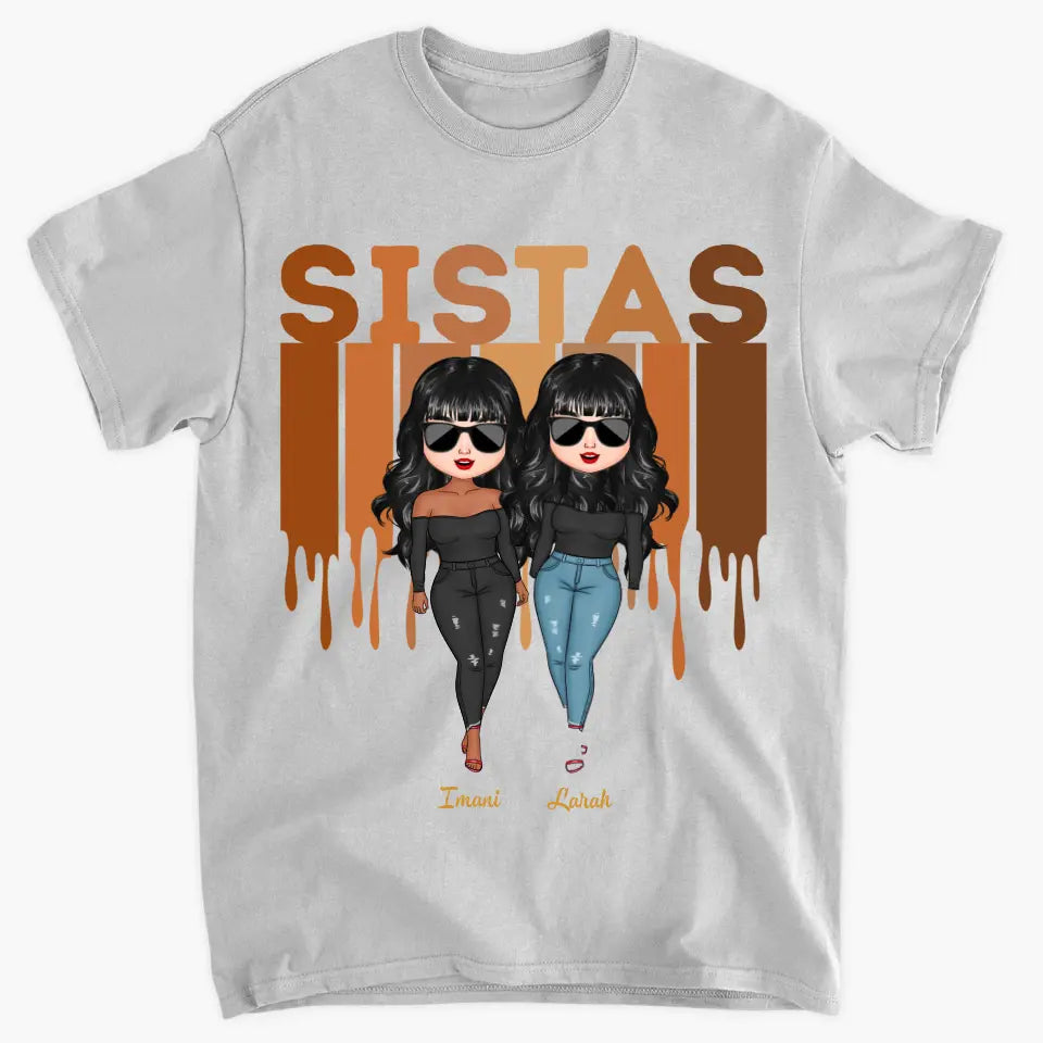 Sistas Forever - Personalized Custom T-shirt - Gift For Friends, Besties