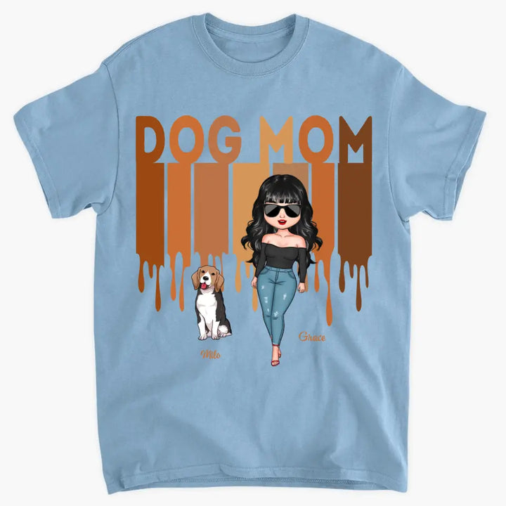 Dog Mom - Personalized Custom T-shirt - Gift For Dog Lover, Dog Owner, Dog Mom