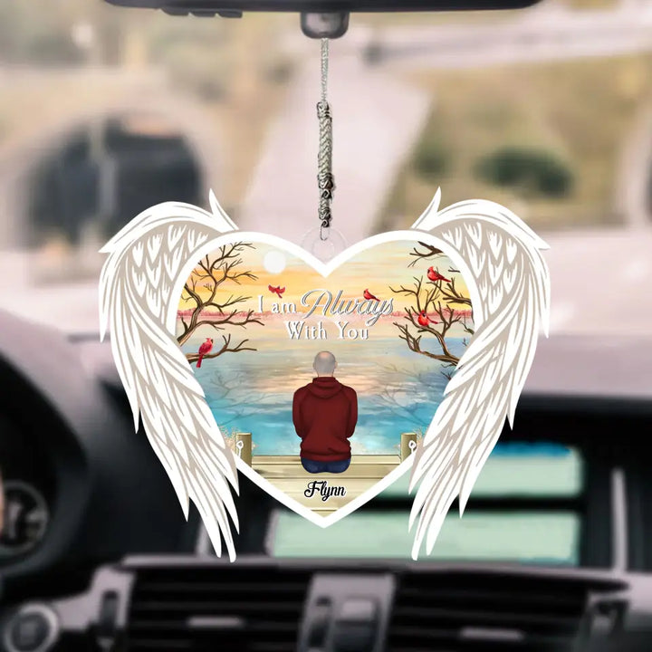 I Miss You I Know - Personalized Custom - Car Hanging Ornament - Memorial Gift For Family, Family Members