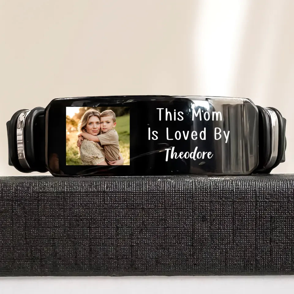 This Mom Belongs To - Personalized Custom Photo Bracelet - Mother's Day Gift For Mom