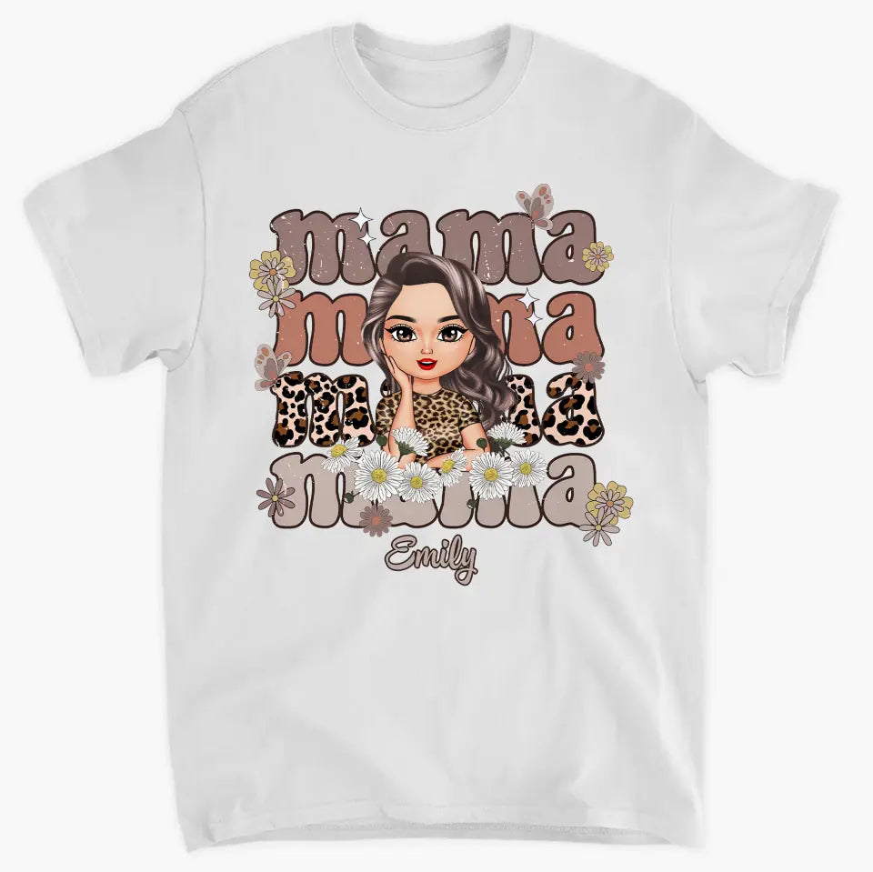 Mama - Personalized Custom T-shirt - Birthday Gift For Mom, Family Members