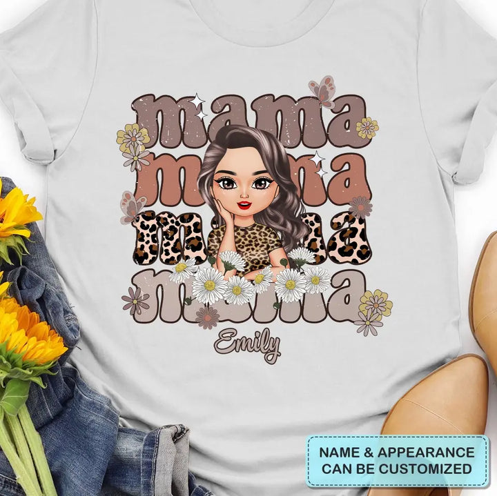 Mama - Personalized Custom T-shirt - Birthday Gift For Mom, Family Members