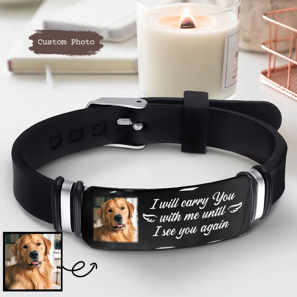 Until I See You Again Pet - Custom Bracelet - Sympathy Gift