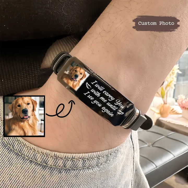 Until I See You Again Pet - Custom Bracelet - Sympathy Gift