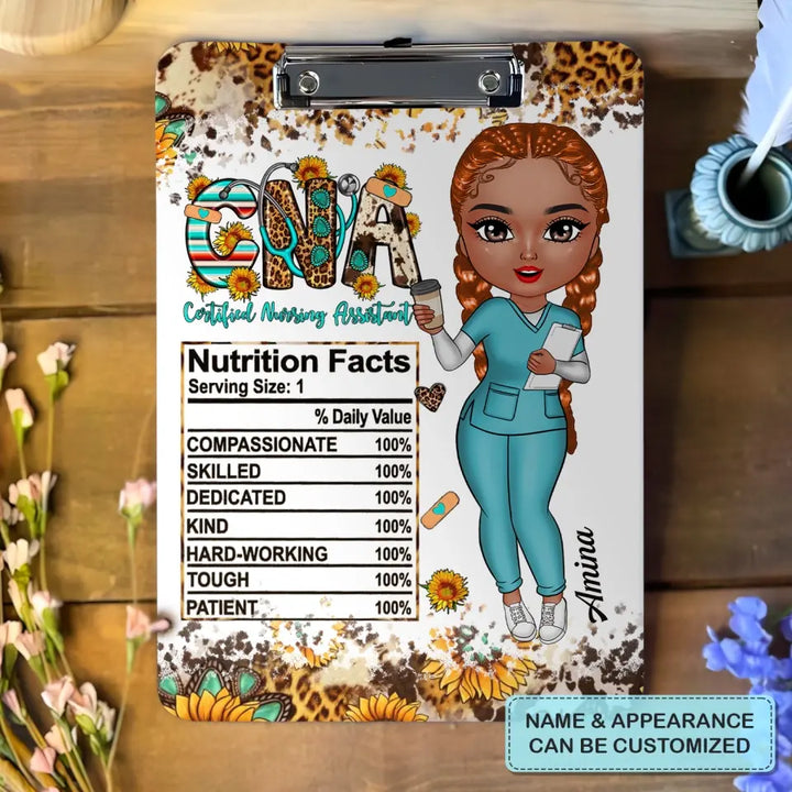 Nutrition Fact - Personalized Custom Clipboard - Nurse's Day, Appreciation Gift For Nurse