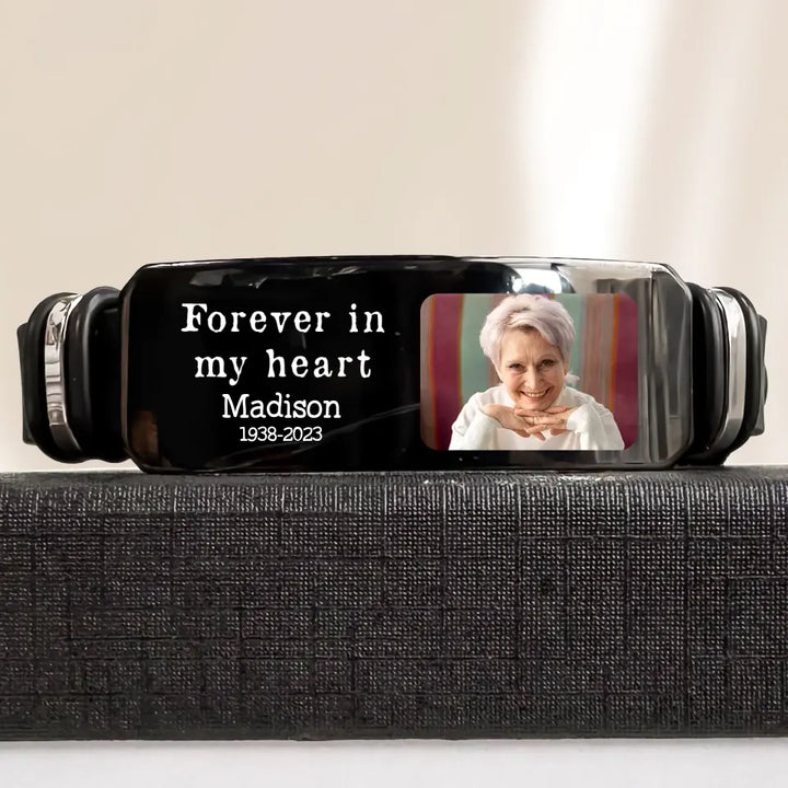 Forever In My Heart - Custom Bracelet - Sympathy Gift