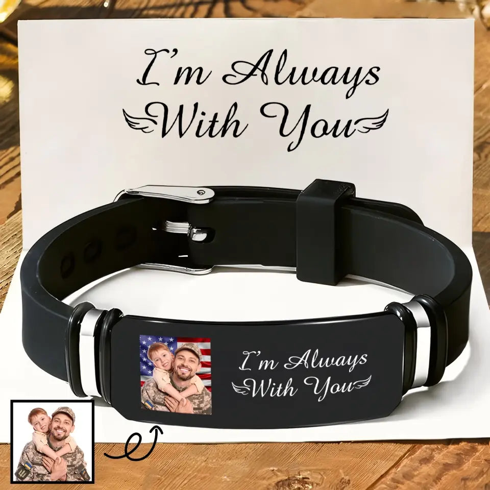 I Am Always With You - Custom Bracelet - Sympathy Gift