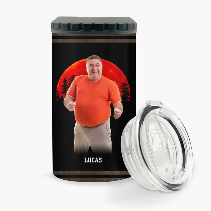 Dad Bob Power By - Personalized Custom Can Cooler Tumbler - Father's Day, Birthday Gift For Dad, Grandpa