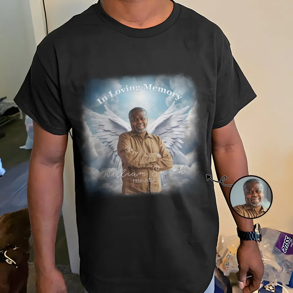 In Loving Memory Family Members - Personalized Custom T-Shirt - Memorial Gift For Family Members