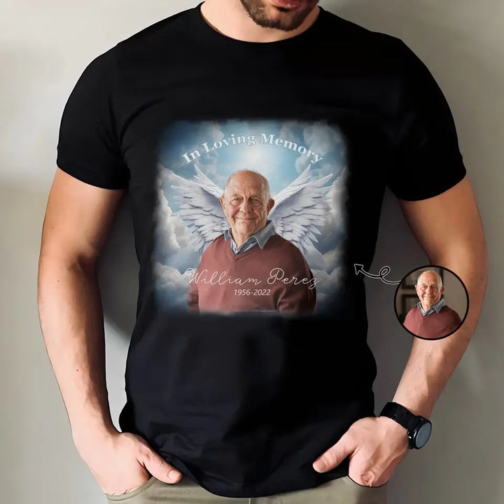 In Loving Memory Family Members - Personalized Custom T-Shirt - Memorial Gift For Family Members