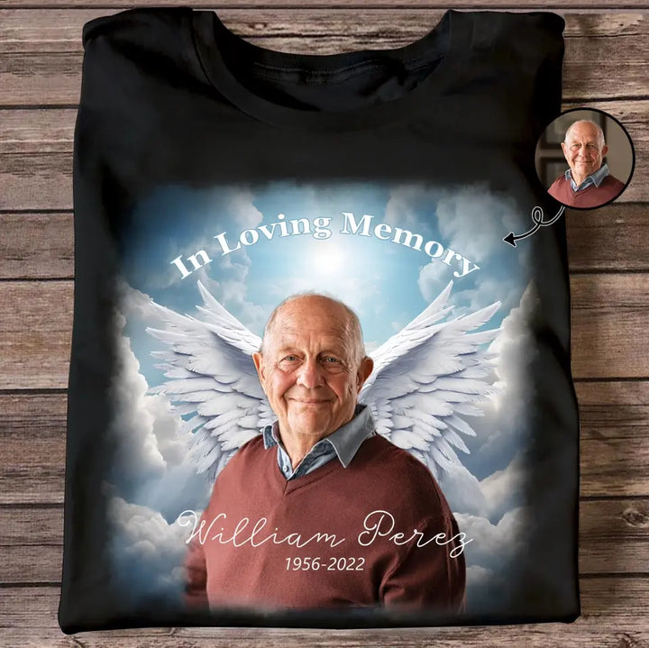 In Loving Memory Family Members - Personalized Custom T-Shirt - Memorial Gift For Family Members