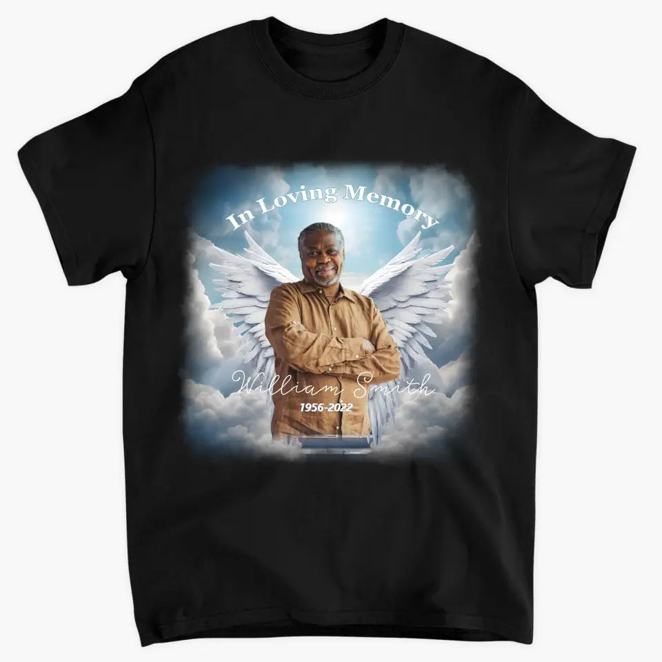 In Loving Memory Family Members - Personalized Custom T-Shirt - Memorial Gift For Family Members