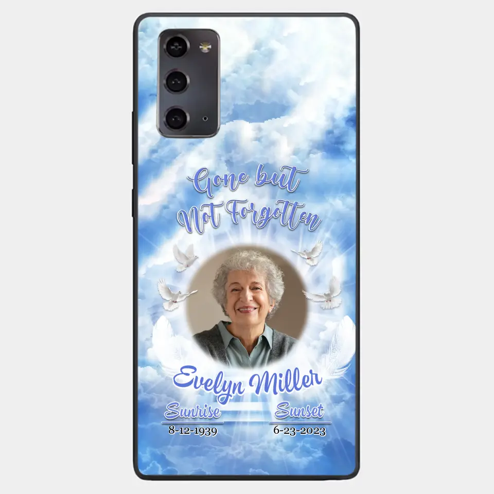 Gone But Not Forgotten - Personalized Custom Phone Case - Memorial Gift