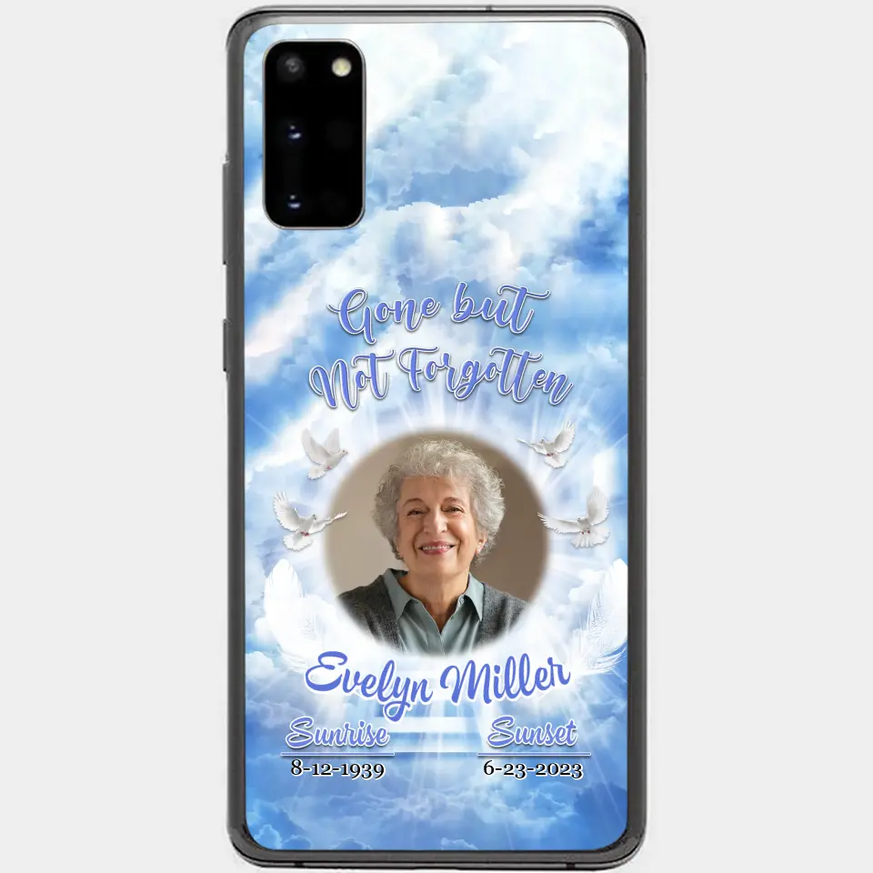 Gone But Not Forgotten - Personalized Custom Phone Case - Memorial Gift
