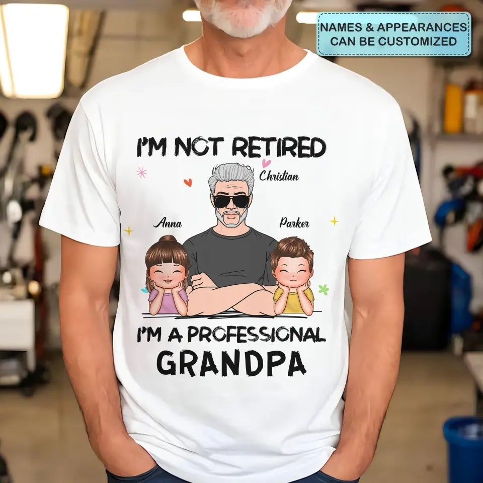 I'm A Professional Grandpa - Personalized Custom T-shirt - Father's Day Gift For Grandpa