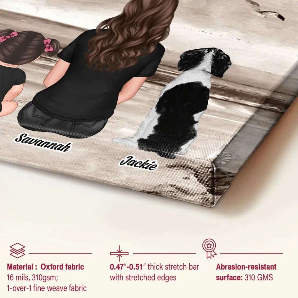 Family Forever - Personalized Custom Poster/Wrapped Canvas - Gift For Mom, Dad, Family Members