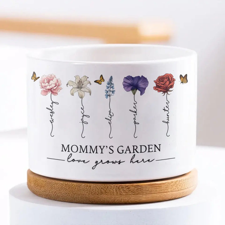 personalized planter pot Love Grows Here - Personalized Plant Pot