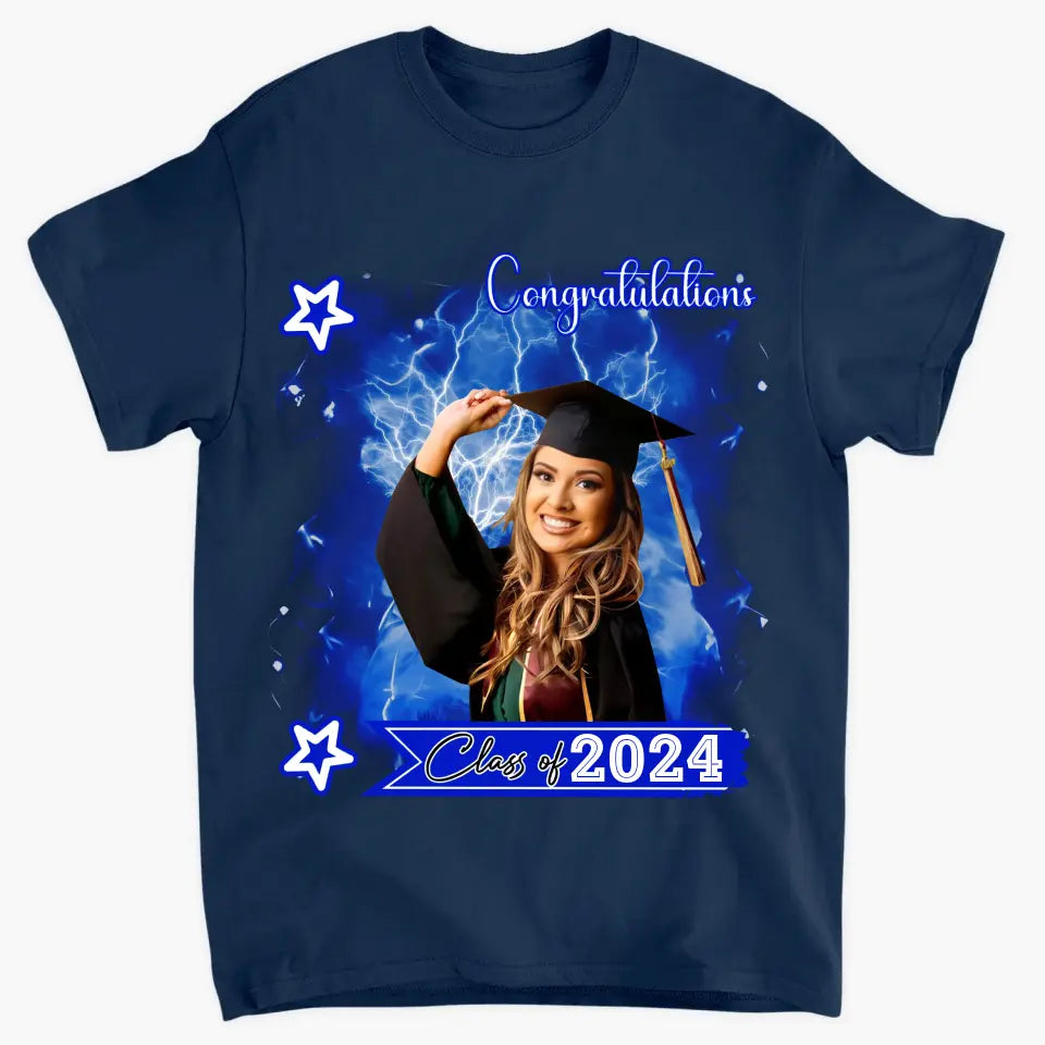 Proud Mom Class Of 2024 - Personalized Custom T-shirt - Graduation Gift